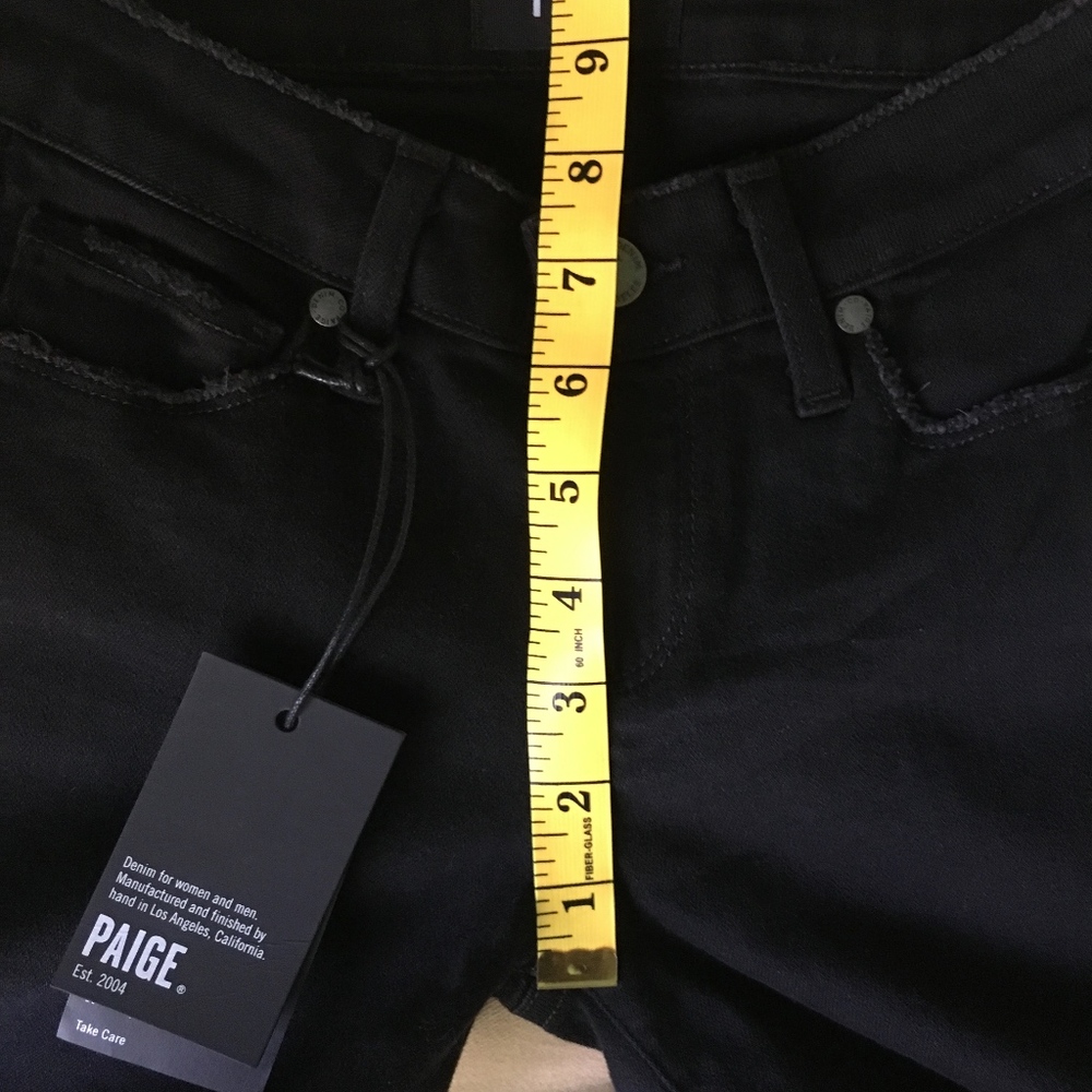 SOLD Paige Verdugo Ankle Uneven Hem Vint Black 24 - Picture 5 of 8